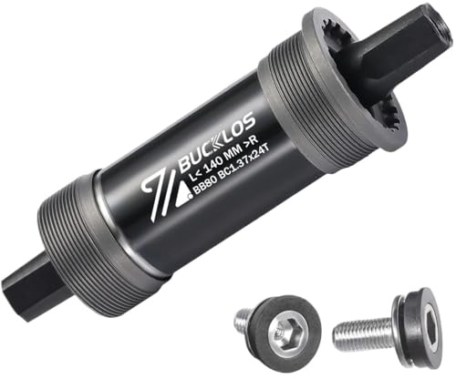 TANGSIYANG Tretlager Fahrrad-Innenlager mit Vierkantkegel, Glatte, abgedichtete Lager, MTB-Kurbelachse for Rennrad, Berg, faltbares Fatbike, E-Bike