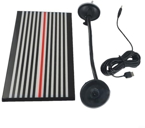 Panneau réflecteur LED pour réparation de bosses, outil efficace pour détecter et enlever les bosses sur les surfaces métalliques (noir et blanc)