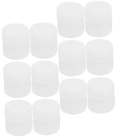 MOLUCKFU 50 Pièces Boîte à Hochet en Plastique Blanc pour Jouets Bébé, Accessoire Stimulant les Sens Tactiles, pour Poussette et Nouveautés