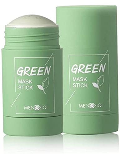 Bâton d'argile purifiante à l'argile verte, couverture pour le visage, nettoyage en profondeur, hydratant, dissolvant de points noirs, thé vert