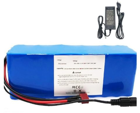 36V 6AH 10S3P Batteries Au Lithium De Rechange pour Scooters Pliables Batteries Lithium-ION pour Vélos Électriques avec 42V 2A Chargeur XT60