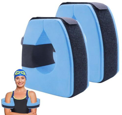 Manguitos De Espuma para Natación – Bandas Ajustables Ligeras para Brazo, 2 | Flotador de EVA para Aeróbic Acuático Para Principiantes, | Hombres, Adultos, Piscina, Gimnasio, Ejercicio Acuático, De 2