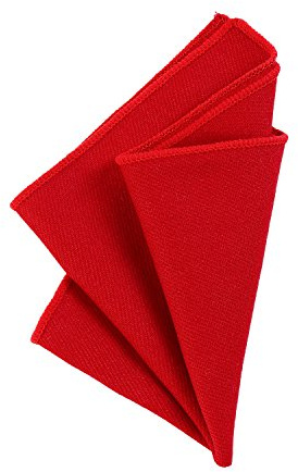 DonDon Herren Einstecktuch Taschentuch 23 x 23 cm zum selber falten aus Baumwolle Tweed Style einfarbig