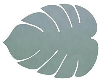 Lind DNA Tischset Leaf/Medium aus Leder Nupo in der Farbe Pastellgrün, Größe: S 26X22cm, 989957