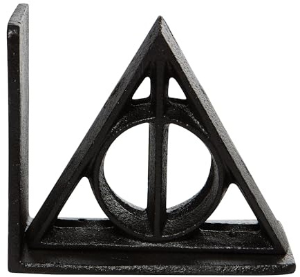 Wizarding World Of Harry Potter Deathly Hallows Bookends, Schwarz, 5.25 Inch