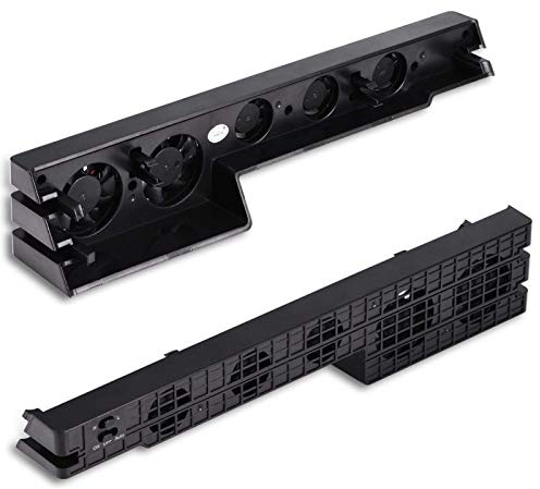Lüfter für PS4 Pro-Konsole mit USB-zu-DC-Kabel, automatischer Lüfter mit konstanter Temperatur, 5 Kühlgebläse Super Turbo Temperaturregelung Lüfterkühler für Playstation