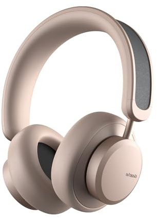 Urbanista Los Angeles Solarbetriebene Active Noise Cancelling Bluetooth Kopfhörer, Unbegrenzte Akkulaufzeit, Selbstladende Powerfoyle Over Ear Kopfhörer Kabellos mit On Ear Erkennung, Sand Gold