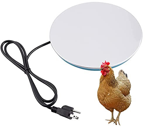 HCCTOZZ Tränkenheizungssockel für Warmwasserbereiter - 8''/10'' Durchmesser Aluminiumplatte Coop Beheizte Basis Geflügeltränke Beheizte Basis, Tränke für Winterwärmewasser