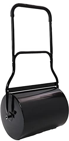 Globewolf Garden ROLLER Heavy Duty XL Steel 500mm Lawn Roller with Comfort Handle 72L Water Filled 125kg Sand Filled – Rollers Grass Lawns Level a flattener tool for Gardens, Weatherproof