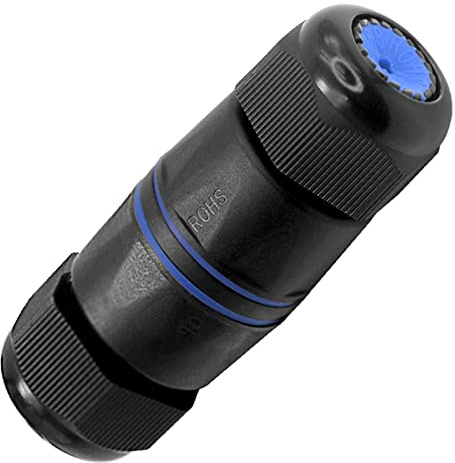 VCELINK IP68 Waterproof RJ45 Coupler Cat6/Cat5E/Cat5, Outdoor Ethernet Cable Connector Female to Female, Shielded Network Extender 1 Pack | Shielded Waterproof Ethernet Connector | Tool-Free Installation | Female to Female Network LAN Extender