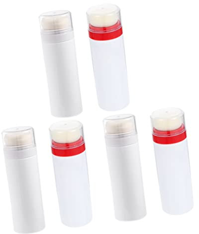 Kisangel Baby Puff Dose Leer 6 Stk Babypuder Talkum Vorratsflasche Für Pulver Vorratsflasche Für Säuglingspulver Puffflasche Leerer Spender Für Loses Pulver Reisepuder Sport Körper Make-up-puff