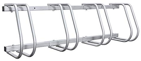 Sonnewelt Fahrradhalter Fahrradständer Hinterrad Boden und Wandmontage Fahrradständer Mountainbike Ebike Fahrrad Ständer Platzsparend für 4 Fahrräder, 1 Stück