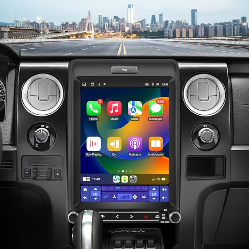 EagleNav 12.1 Inch Car Radio for Ford F150 2013 2014, Android 13 Stereo with Wireless CarPlay & Android Auto, DSP, Bluetooth, WiFi, SWC,MirrorLink [ 4G+64G ]