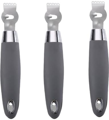 Sbucciatore per limoni, 3 pezzi, pelapatate per agrumi, strumento per sbucciare limoni, in acciaio inox, per cocktail, arance e lime
