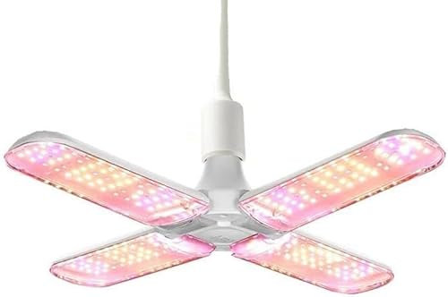 Hobaca 48W LED Lampes de croissance, E27 240 LEDs Full Spectrum Plant Light, Achtum Lampe à la lumière du soleil pour les plantes d'intérieur Serre Hydroponique Plantes (48W-240LEDS)