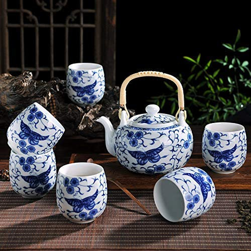 sjdoPulse Tetera De Cerámica Juego De Tetera De Cerámica Tetera Tieliang Cerámica Simple Sala De Beber De Té Moderna Taza De Té 700 Ml
