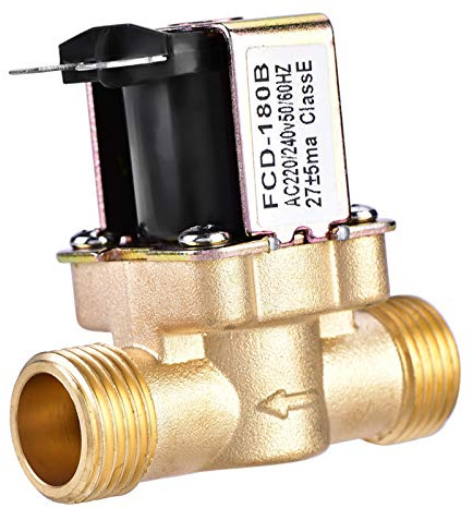 Electric Water Shut-off Valve, 1/2 AC, 220V, Normally Closed, B, Electric Solenoid Valve, Water Control Solenoid Valve