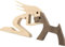 Ornamenti in Legno Intagliato per Animali Domestici, Sculture in Legno per Animali Domestici con Famiglia di Cuccioli di Cane Statue in legno Fatte a Mano Figure in Legno Decorazione per la Famiglia