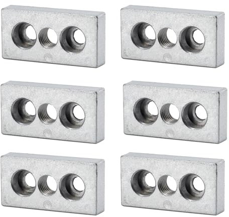 (6 pezzi) Serie 3060 M12 Piastra di giunzione piatta dritta in lega di alluminio piastra di base piastra di supporto mensola connettore per profilo in alluminio standard europeo