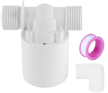 VOANZO 3/4 Zoll automatisches Wasserstandsregelventil, Kunststoff-Schwimmerventil, Wassersparer mit Einlasssieb, Auslassbogen für effiziente Wassereinsparung und automatische Abschaltung