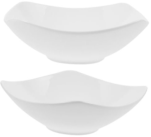 HOLIDYOYO 2stücke Keramikschale Für Lebensmittel Obstschale Mit Erhöhten Rändern Tablett Für Snacks Und Süßigkeiten Kreative Aufbewahrungsbox Für Haushalt