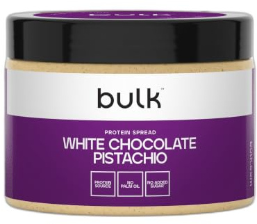 Bulk Crema spalmabile proteica, Cioccolato bianco e pistacchio, 500 g