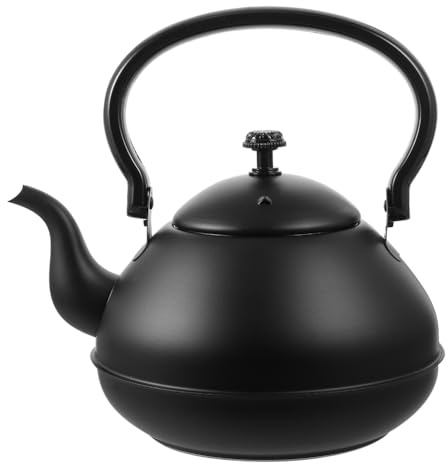 Amosfun 2L Stainless Steel Tea Kettle for Stove Top, Large Capacity Water Kettle with Ergonomic Wooden Handle, for Gas and Electric Stove, Portable for Home Kitchen, Camping
