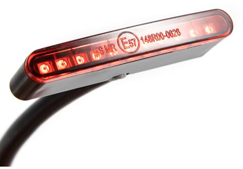 Mini motorcykel bakljus LED motorcykel backbromsljus bromsljus lampa för skoter ATV Cafe Racer Bobber bakljus (röd)