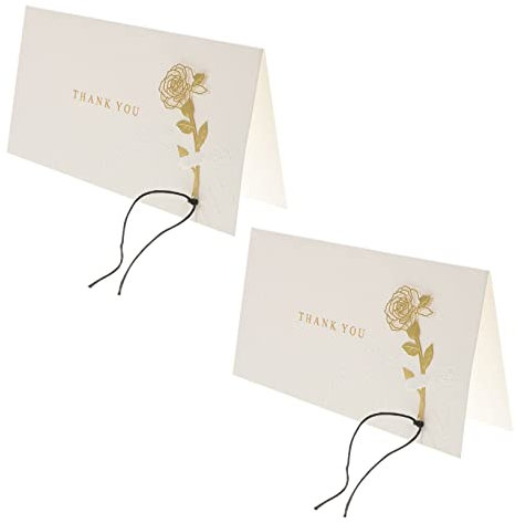 DOITOOL 2stücke Dankeskarten Leer Für Hochzeit Dusche Kleine Unternehmen Rustikale Stil Personalisierte Notizkarten Platz Gedanken Botschaften Familie Freunde Wünsche