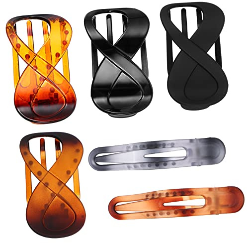HONITANO 6pezzi Fermagli Per Pinze Resistenti Per Lunghi e Spessi Accessori Eleganti Per Donne e Ragazze Per Look Casual e Occasioni Quotidiane
