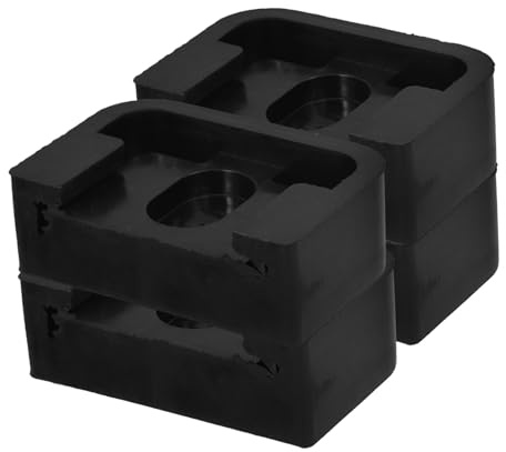 KOMBIUDA 4pcs Air Conditioner Anti-vibration Rubber Pads Shock Absorber Feet Noise Reduction Mats Elevate Unit Protect From Water Damage Non-slip Support for Washing Machines