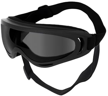 Lunettes de soleil résistantes aux chocs avec cadre flexible et sangle réglable pour animal domestique pour ski, montagne, randonnée, lunettes de protection pour chiens