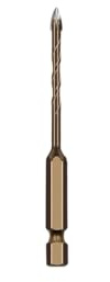 1 broca de hormigón para albañilería, vidrio, cerámica, azulejos, ladrillo, plástico, madera, aleación dura, 3 a 12 mm, cola hexagonal (hormigón de 12 mm)