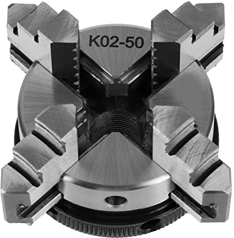 Generic 4-Backen-Mini-Drehfutter mit Hoher Festigkeit für Holzdrehmaschinen, Metallmaterial, 50 Mm Durchmesser, Tragbar für Heimwerker