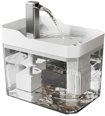 Fuente De Agua Automática para Gato - Dispensador De Hidratación Felina Inalámbrico | Batería Desmontable 4000mAh Sin Cable | 1.5L Dinámico Fácil De Limpiar Bebedero con Detección Inteligente | Pero