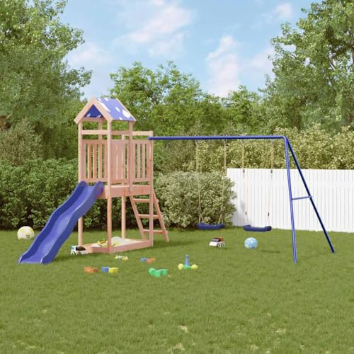 Genérico Parque Infantil de Exterior Madera Maciza Douglas3156935,Juegos y Juguetes,Estructuras para Juegos al Aire Libre,Columpios y estructuras de Juegos,3279080