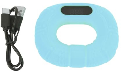 Generic Hand Grip Strength Tester Trainer Dinamometro Elettronico Ricaricabile per Atleti Home School Strumento Portatile Compatto di Misurazione della Forza di Presa (BLUE)
