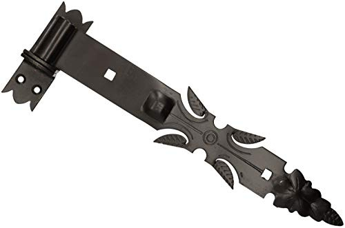 KOTARBAU® Ladenband Schmiedeeisen mit Kloben 400 mm Türband Torband Türscharnier Torscharnier Scharnier Band Baubeschlag Torbeschlag Rostfrei