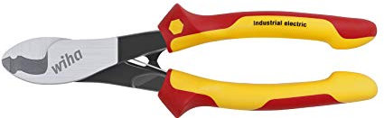 Wiha Kabelschneider Industrial electric mit ein- und ausschaltbarer Öffnungsfeder 210 mm, 8 1/4 (43663)