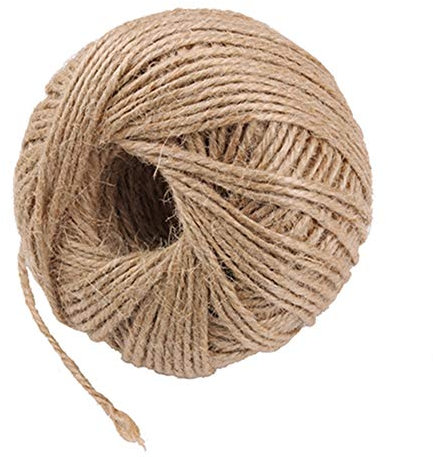 Egurs 100M JuteSchnur Natürliche Jute Kordel Bastelschnur für Garten Blumen DIY Kunstgewerbe Gartenarbeit Geschenke Dekoration 1mm
