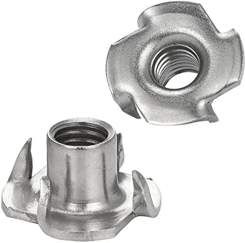 FASTON Einschlagmuttern M8 Edelstahl A2 V2A (10 Stück) Einschlagspitzen Einschlaggewinde Einpressmutter