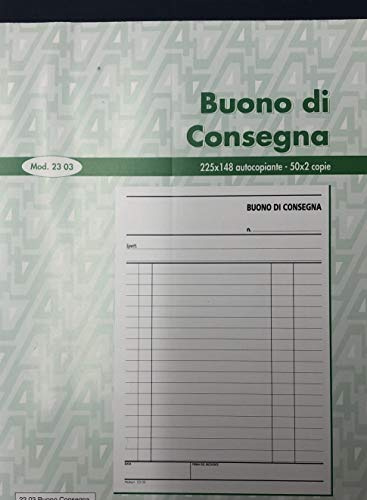 Multiart Lot de 10 carnets de livraison 50 x 2 format 22,5 x 14,8 cm. 2 copies autocalantes