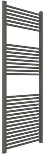 ERCOS Handtuchwärmer Badetuchwärmer Abmessungen 600x1500 MM Heizkörper Farbe Quarz Opaque, 1/2 Anschlüsse Lieferung mit Montagekit