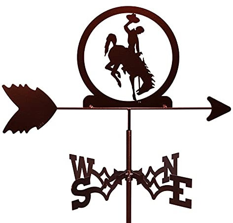 ANCNA Veletas Veleta Caballo de Carreras Silueta Ecuestre decoración de Escena de Granja en Acero Inoxidable de Estilo Antiguo