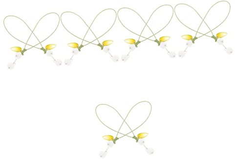 ULDIGI 10stücke Handgemachte Blumenanhänger Handy Lanyard Kreativer Schlüsselanhänger Und Smartphone Kette Für Schule Büro Und Reisen Sicher Und Stylisch