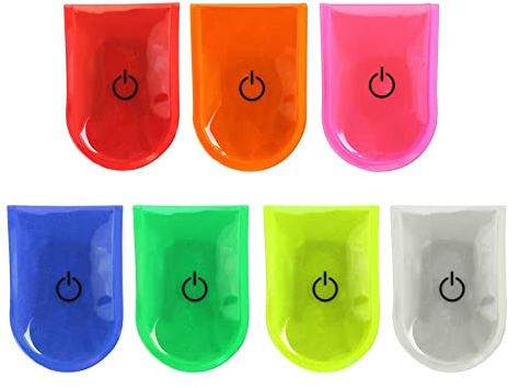 MiOYOOW 7PCS LED Clip, Sicherheitslicht, wasserdichte Laufen Licht zum Anklippen, Rucksack Blinklicht für Laufen Wandern Bergsteigen Radfahren