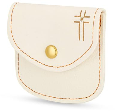 NKlaus Rosenkranz rosenkranz etui Weiß Kunstleder 8x8 Kreuz, 1 Stück | Gewicht: 10g; 8x8 cm; 8x8cm; 10g; B0C4Z5GJJW; behältnis für rosenkranz; rosenkranz etui leder weiß; gebetskartenetui