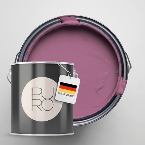 Livingwalls PURO Premium Wandfarbe c2011 - Malerfarbe für Wohnräume und Arbeitszimmer mit sehr hoher Deckkraft - matte hochwertige in Violett - 1l