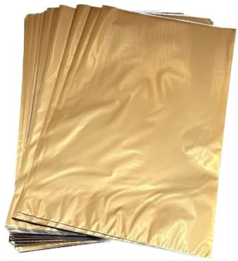 50 PZ Busta regalo 15x25 cm | 50 BUSTE REGALO ALTA QUALITA' - VARI COLORI - feste negozi fioristi natale (Soft Rame Metallizzato)