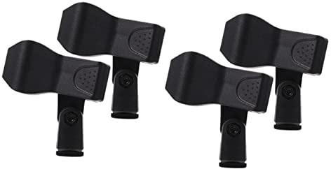 QUMIIRITY 4stücke Mikrofonhalter Clips Universelle Mikrofonklemmen Aus Robustem Verstellbar Für Präzise Positionierung Für Ktv Bühnenaufführungen Und Konzerte